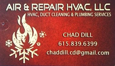 Air & Repair business card
