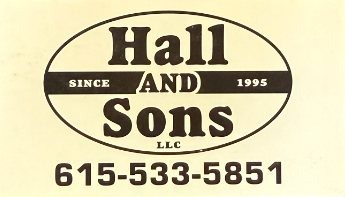 Hall & Sons business card